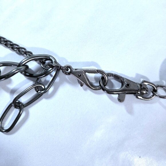 NWOT Whimsigoth Gun Metal Chain Belt main image 4